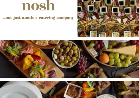 ABOUT NOSH: Nosh has a reputation for fabulous and inspiring food - a creative and passionate catering company based in the heart of Glasgow, with over fifteen years of events experience. Drawing on the skill and enthusiasm of our chefs and front of house managers, we can ensure that each and every event is not only handled professionally, but with individuality and care.  ​  We can feed you and your guests any time, and anywhere - at weddings and celebrations, business breakfasts, launches and networking events, county shows and exhibitions, on the beach or on a boat, in a field, and if we're lucky enough, under the cover of a marquee!  ​  We have perfect flexibility and flair for your preferred style of dining, so choose a menu from our samples, or talk to us about your favourite dishes or theme for your event, so that we can create a menu just for you.  MEET SARA: Sara Sinclair is absolutely passionate about food, and everything to do with it. Based in Glasgow, she has travelled the world and experienced a huge variety of foods and cooking cultures. Her cooking adventures began when she was only four years old with her grandmothers, both traditional Scottish cooks who prepared everything fresh every day. This ethos has become one of Nosh's guiding principles, together with a belief that Scottish food can hold its own against any cuisine in the world.  ​  When she was about seven years old, Sara was sailing round the west coast of Scotland pretty much every weekend, on a yacht with a very small galley. Here she learned to catch, gut and cook mackerel, sometimes in petty choppy seas- excellent practice for some of the venues that nosh loves to work in! She has been cooking ever since, and running nosh successfully for over fifteen years.  ​  Sara brings her love of food and love of life to every event that nosh is involved in. This is coupled with a commitment to quality, service and attention to every tiny detail that makes the Nosh experience very special indeed.